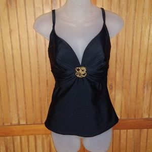 Christina Tankini with Gold Adornment - Top Only